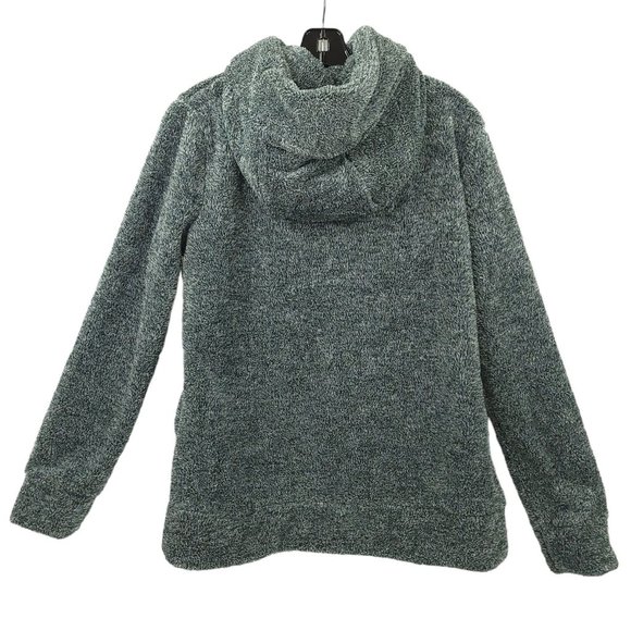 White Mark Sherpa Full Zip Hoodie Sweater Jacket Size M Fleece Pockets Gray NEW - Picture 2 of 16